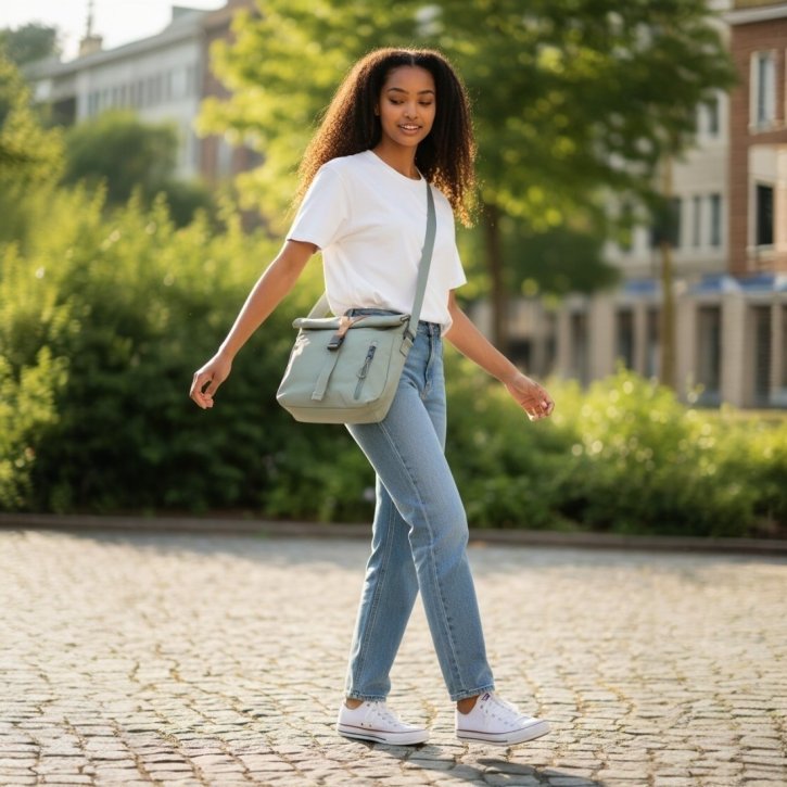 Aunts & Uncles Seki RE  Umhängetasche sage green